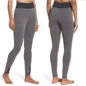 KORAL Steel Gray Session Pillar Ribbed Leggings